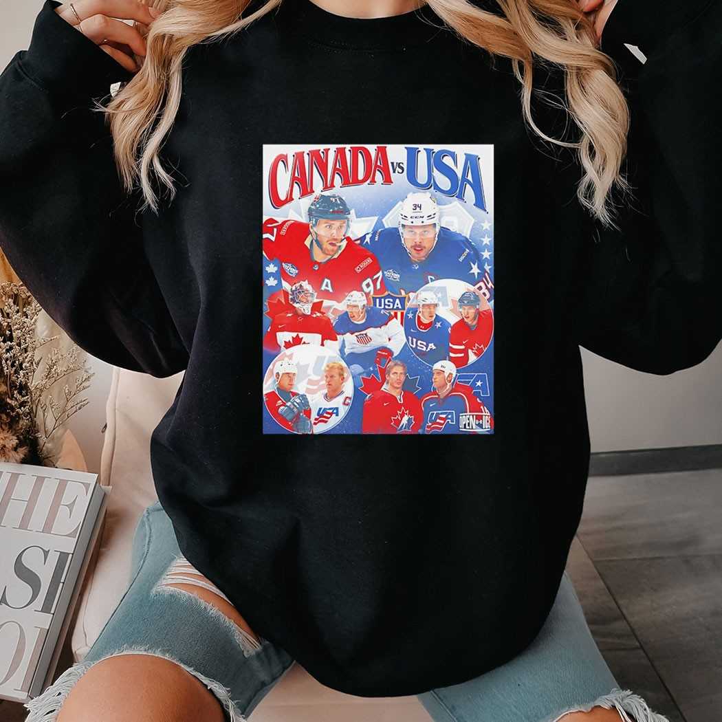 The United States And Canada Meet In Best On Best Hockey Shirtt The United States And Canada Meet In Best On Best Hockey Shirtt