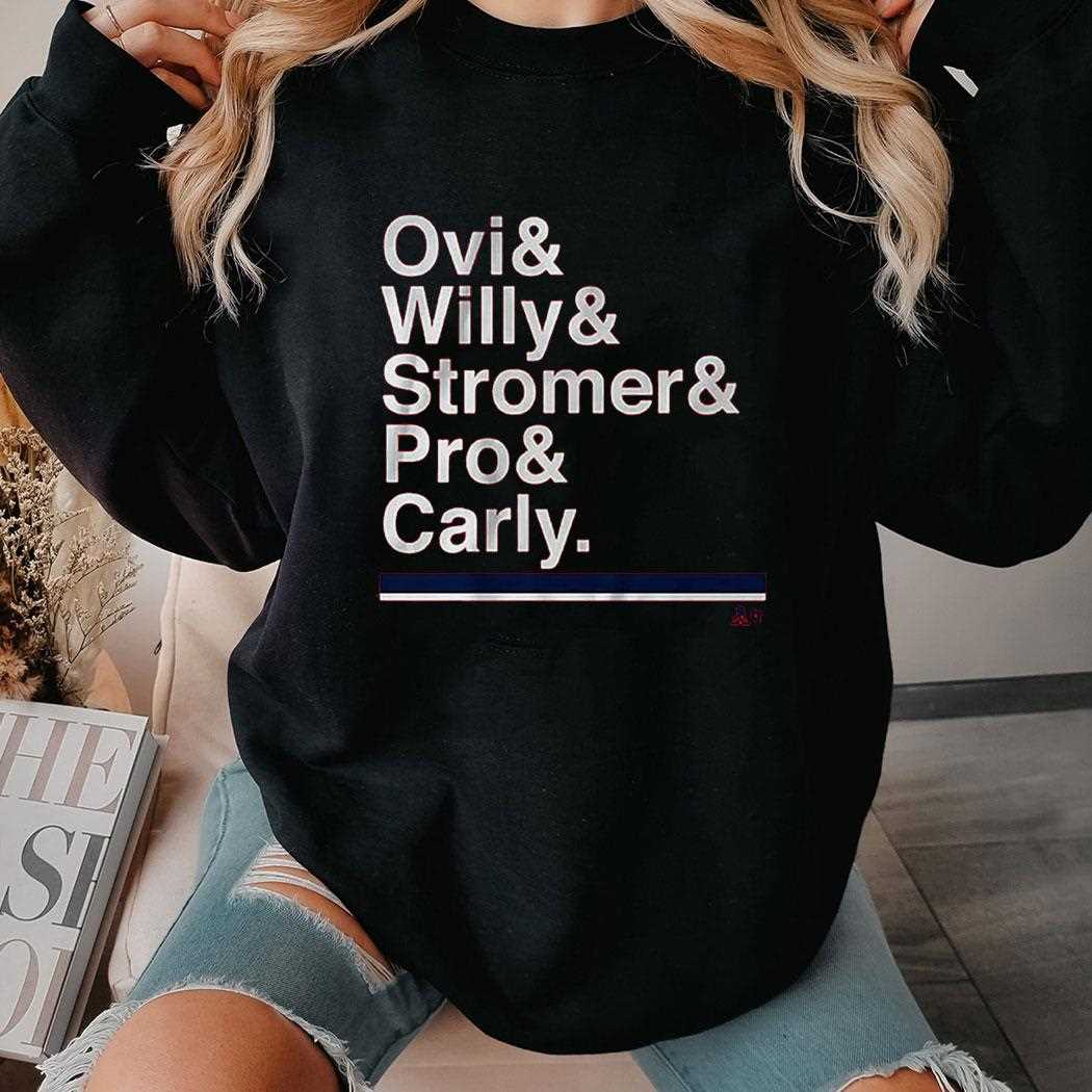 Washington Hockey Ampersand Ovi Willy Stromer Pro Carly Shirt Washington Hockey Ampersand Ovi Willy Stromer Pro Carly Shirt