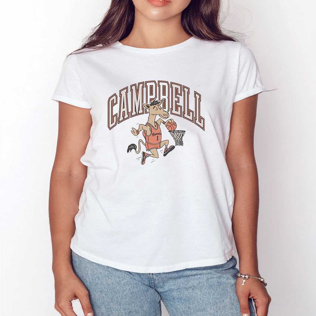 Campbell Fighting Camels Basketball Mascot Retro Vintage Shirt