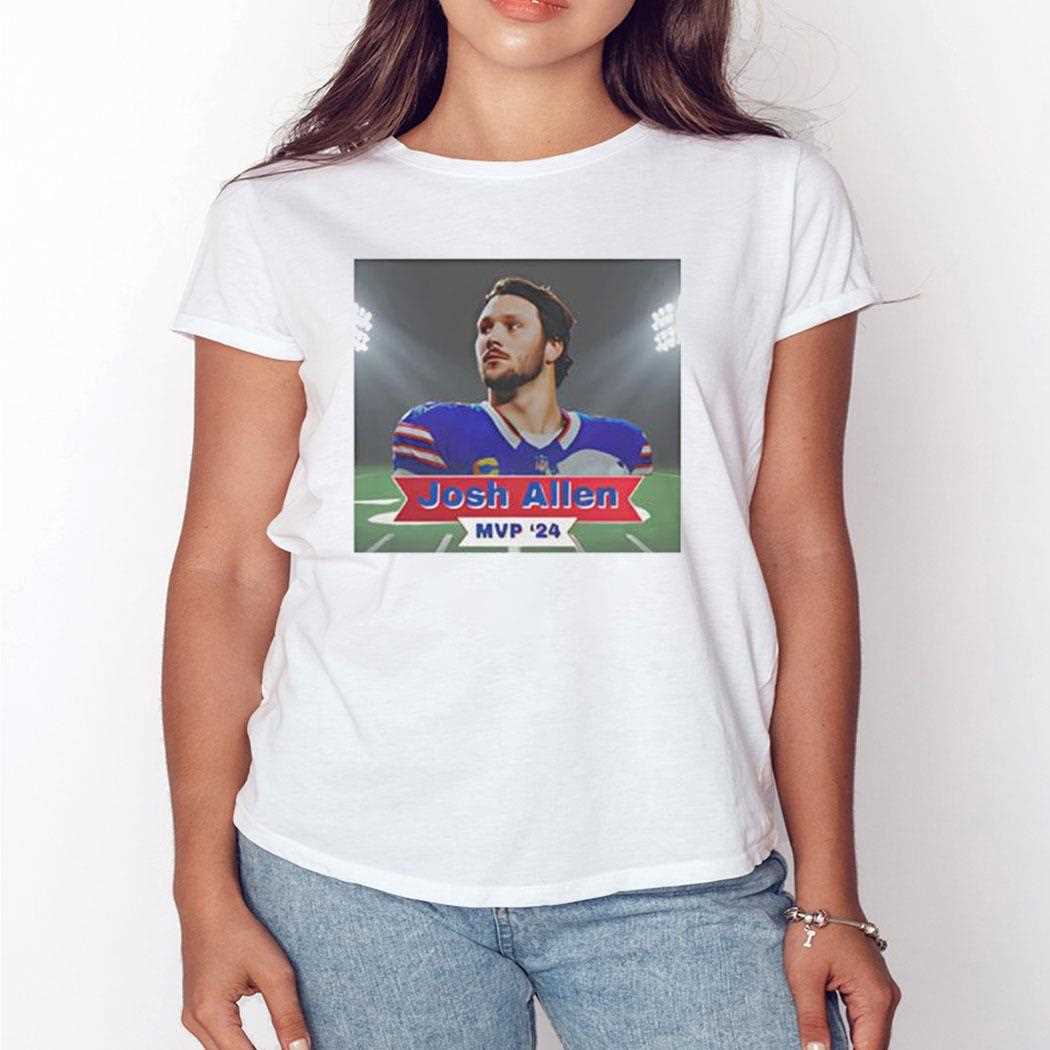 Josh Allen Mvp 2024 Buffalo Bills Photo Shirt