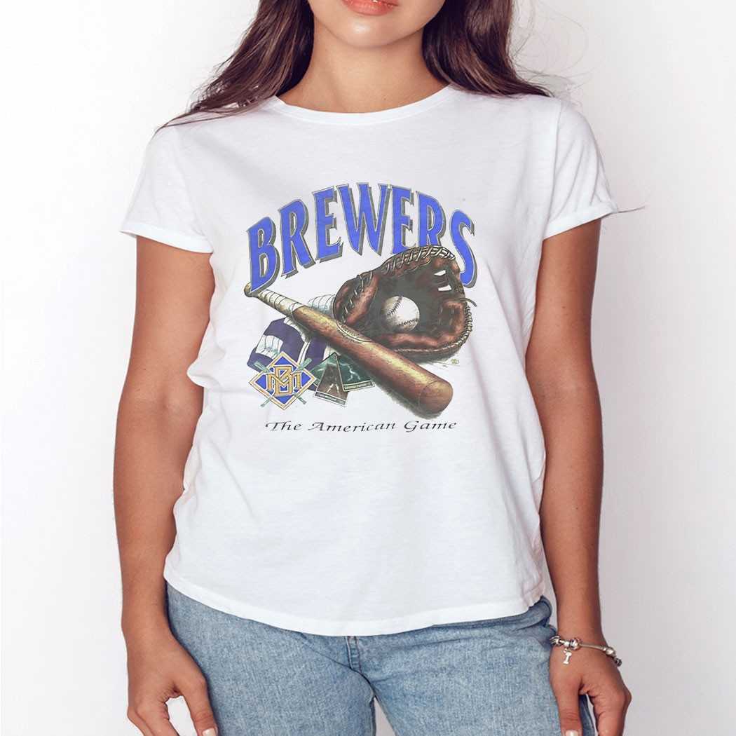 Milwaukee Brewers The American Game Mlb Logo Vintage Shirt