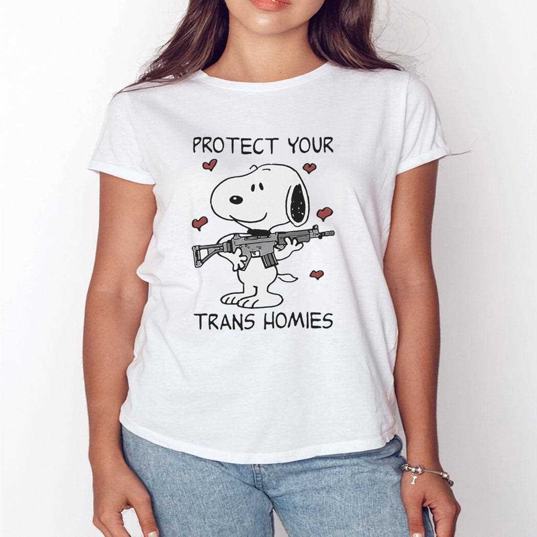 Snoopy Peanuts Protect Your Trans Homies Shirt