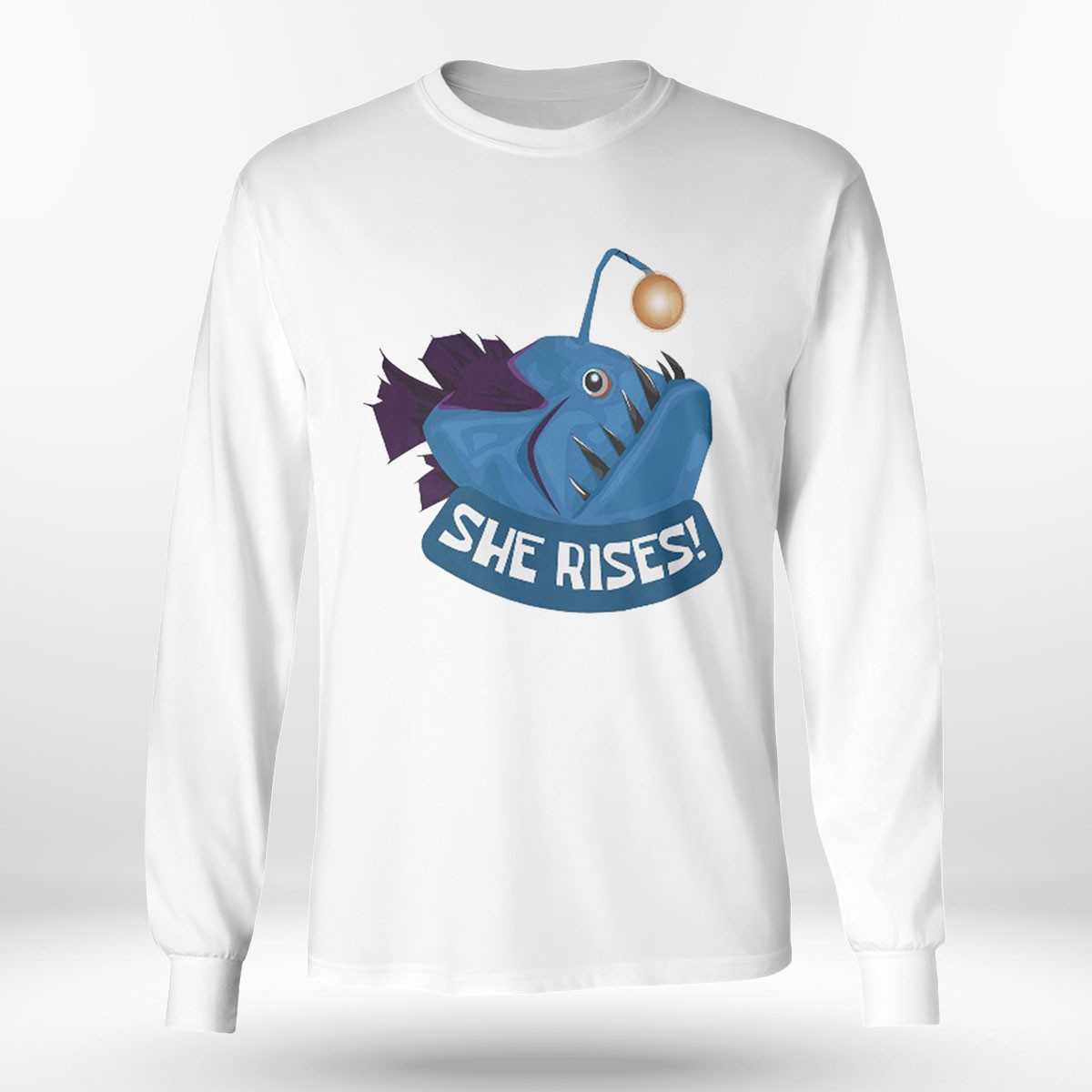 She Rises Angler Fish Shirt She Rises Angler Fish Shirt