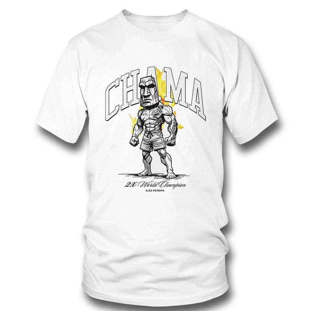 Alex Pereira 2x World Champion Ufc Chama Stone Shirt Alex Pereira 2x World Champion Ufc Chama Stone Shirt