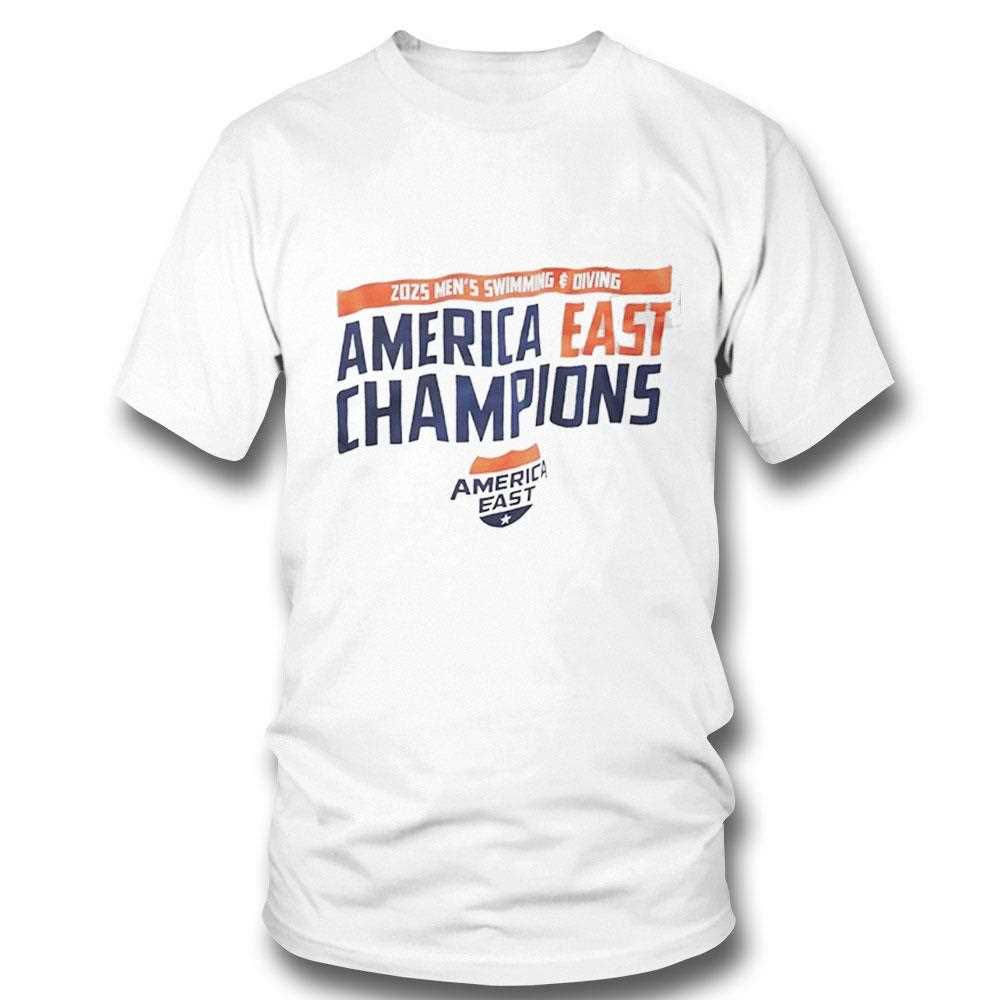 America East Conference 2025 Mens Swimming And Diving Champions Shirt America East Conference 2025 Mens Swimming And Diving Champions Shirt