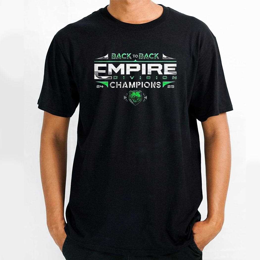 Binghamton Black Bears Empire Division Champions Back To Back 2025 Shirt