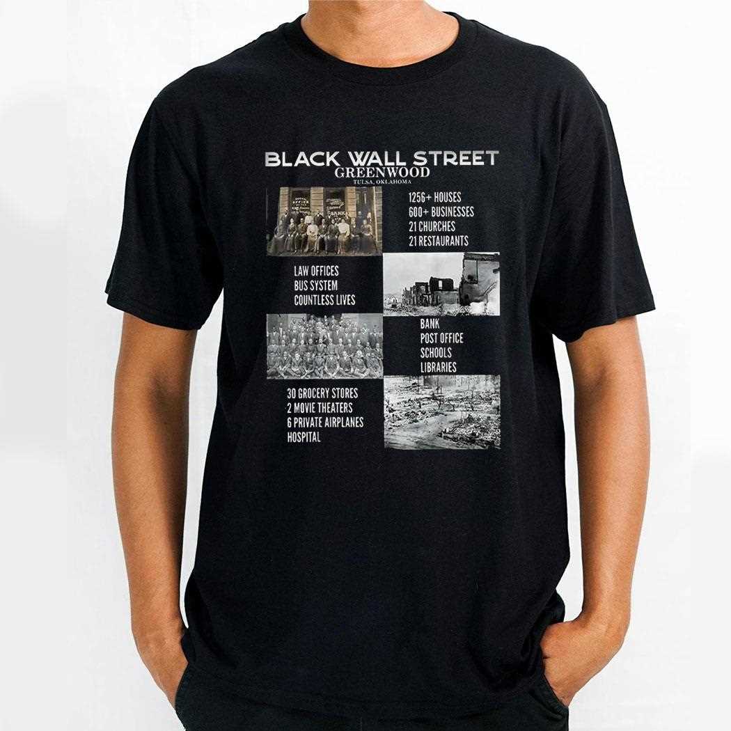 Black Wall Streeshirt Greenwood Shirt Black Wall Streeshirt Greenwood Shirt