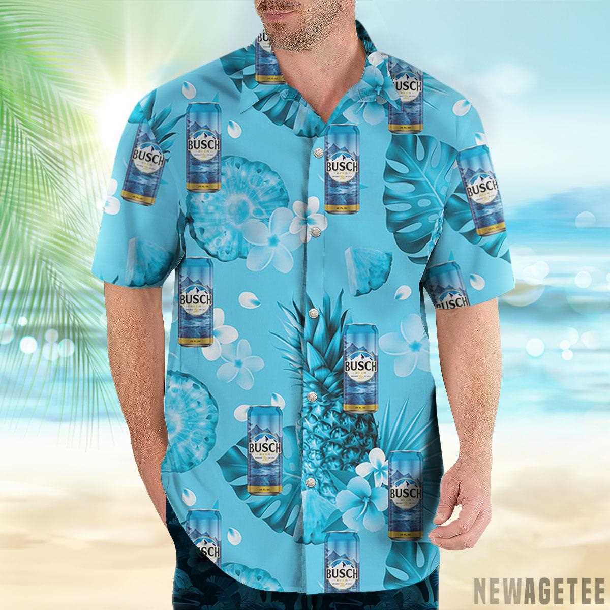 Busch Latte Beer Hawaiian Shirt Beach Shorts Busch Latte Beer Hawaiian Shirt Beach Shorts