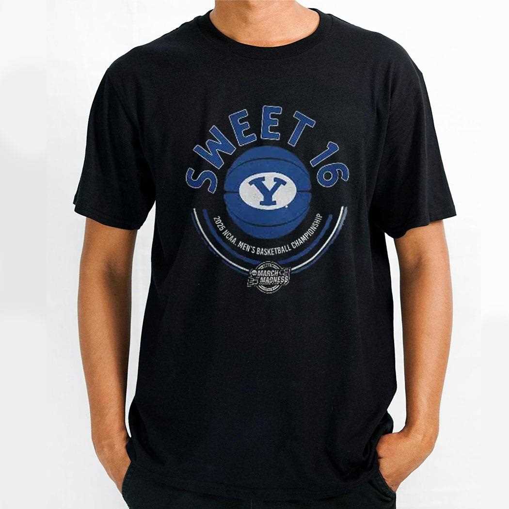 Byu Cougars Basketball 2025 March Madness Sweet Sixteen Shirt
