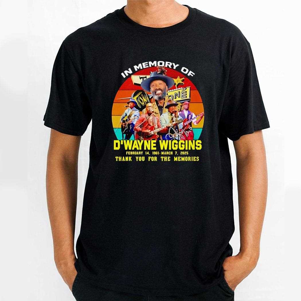 Dwayne Wiggins In Memory Of Thank You For The Memories Shirt