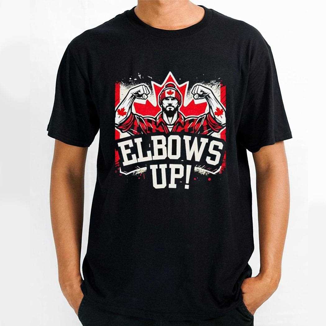 Elbows Up Canada Flag Shirt