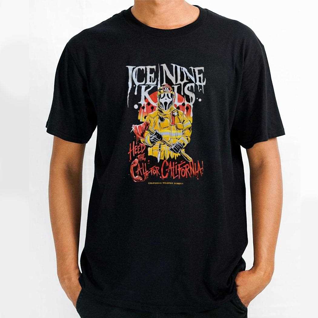 Ghostface Ice Nine Kills Heed The Call For California Shirt
