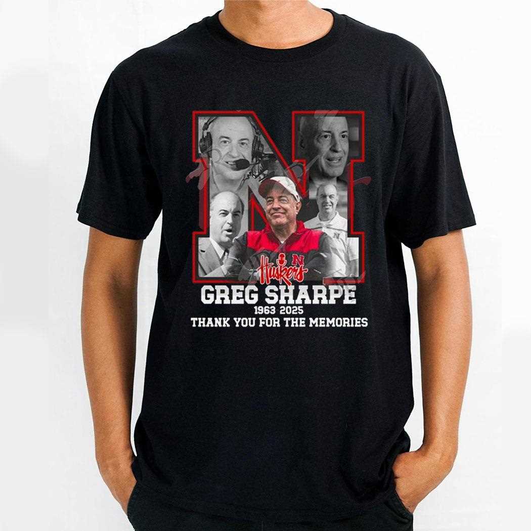 Greg Sharpe 1963 2025 Thank You For The Memories Shirt
