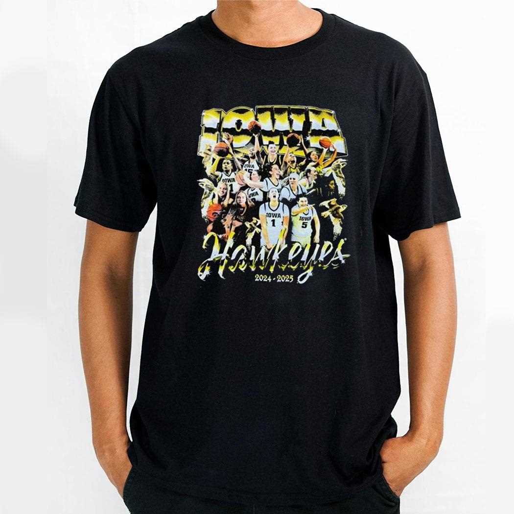Iowa Hawkeyes Basketball 2024 2025 Vintage Shirt