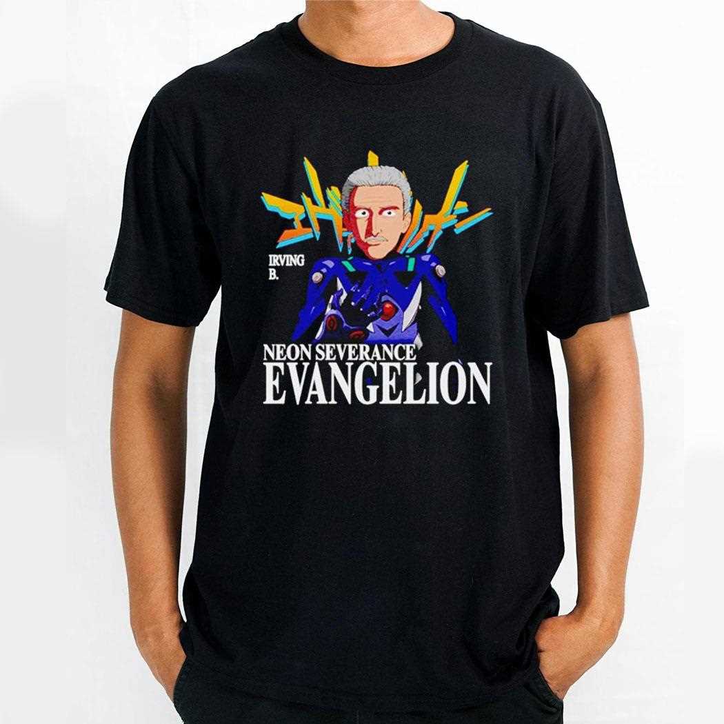 Irving B Anime Neon Severance Evangelion Shikrt Shirt
