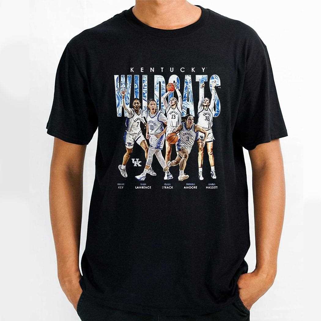 Kentucky Wildcats Womens Basketball Star Players Collage Shirt