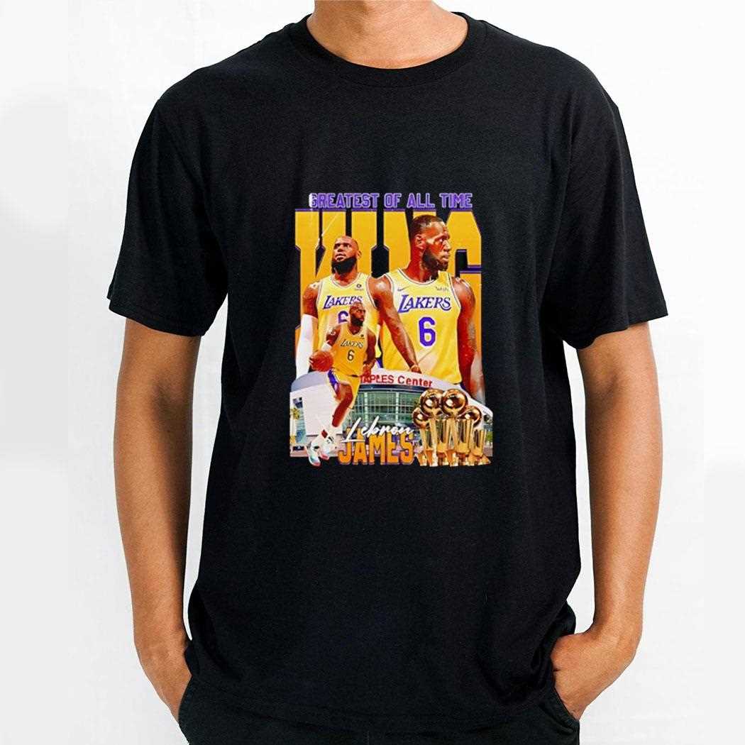 Lebron James Los Angeles Lakers Basketball Greatest Of All Time V Neck Shirt
