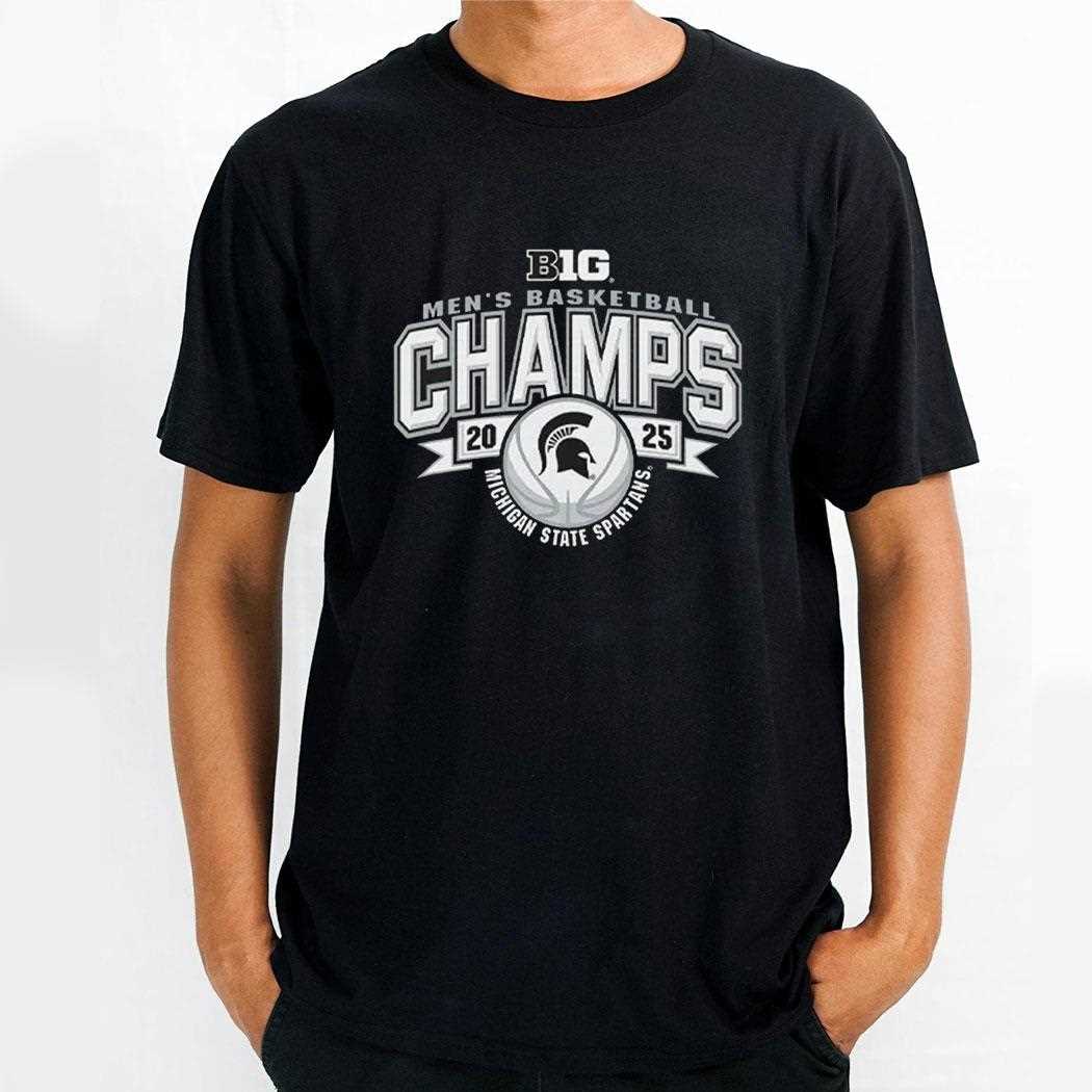 Michigan State Spartans Mens Basketball Big Ten Champs 2025 Shirt