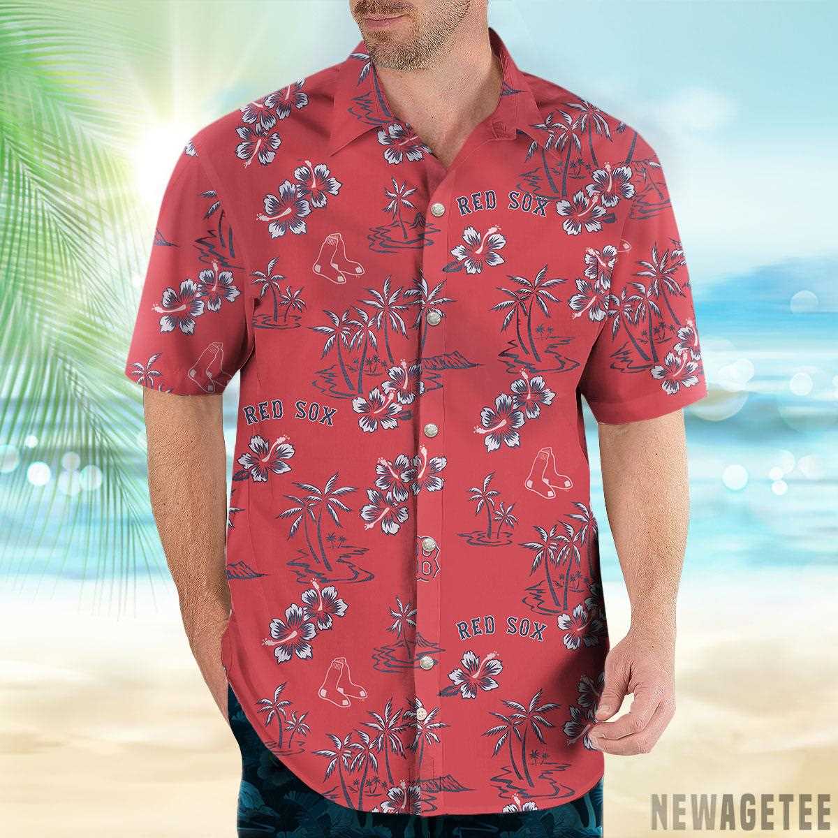 Mlb Boston Red Sox Game Day Performance Hawaiian Shirt