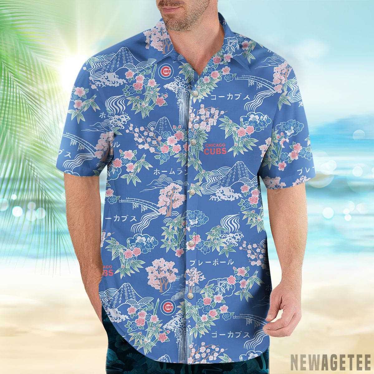 Mlb Chicago Cubs Sakura Spring Hawaiian Shirt