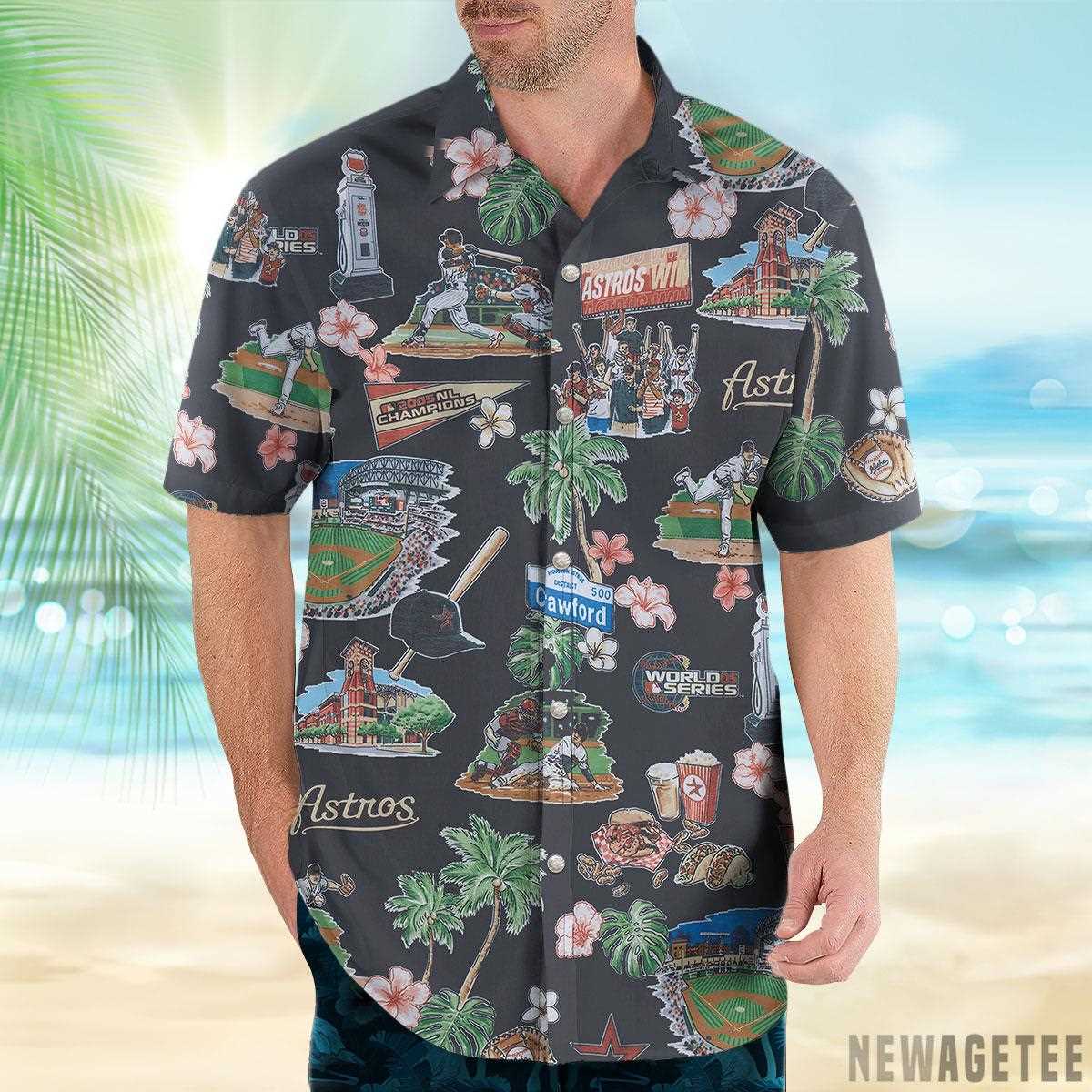 Mlb Houston Astros Scenic Performance Hawaiian Shirt