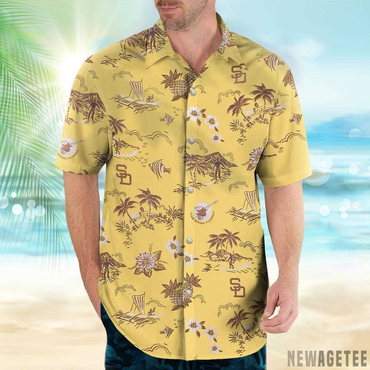 Mlb San Diego Padres Cooperstown Game Day Performance Hawaiian Shirt