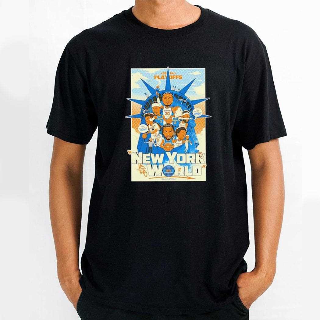 New York World Playoffs 2024 Against All Odds New York Knicks Basketball Team Shirt