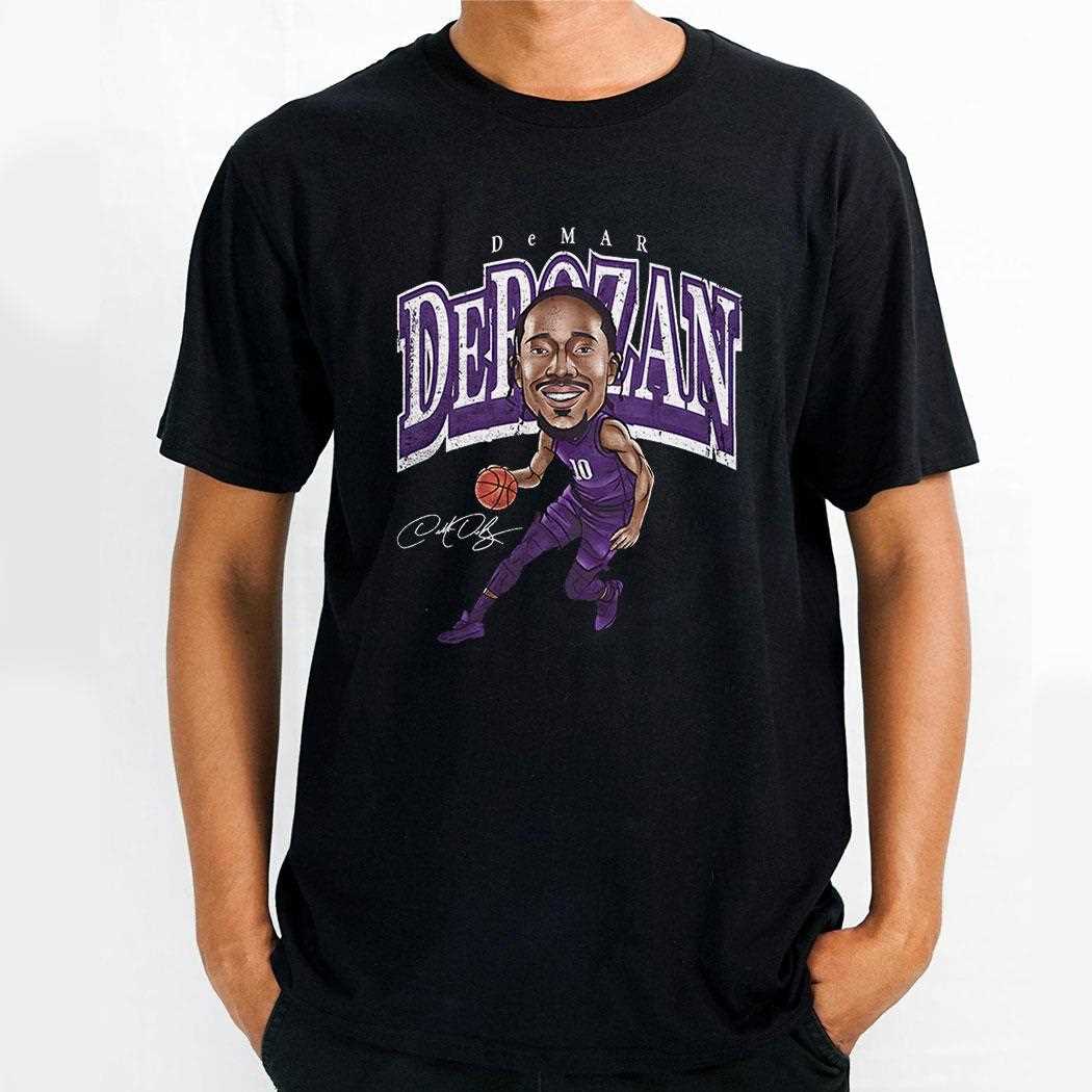 Sacramento Kings Demar Derozan Nba Basketball Cartoon Vintage Shirt