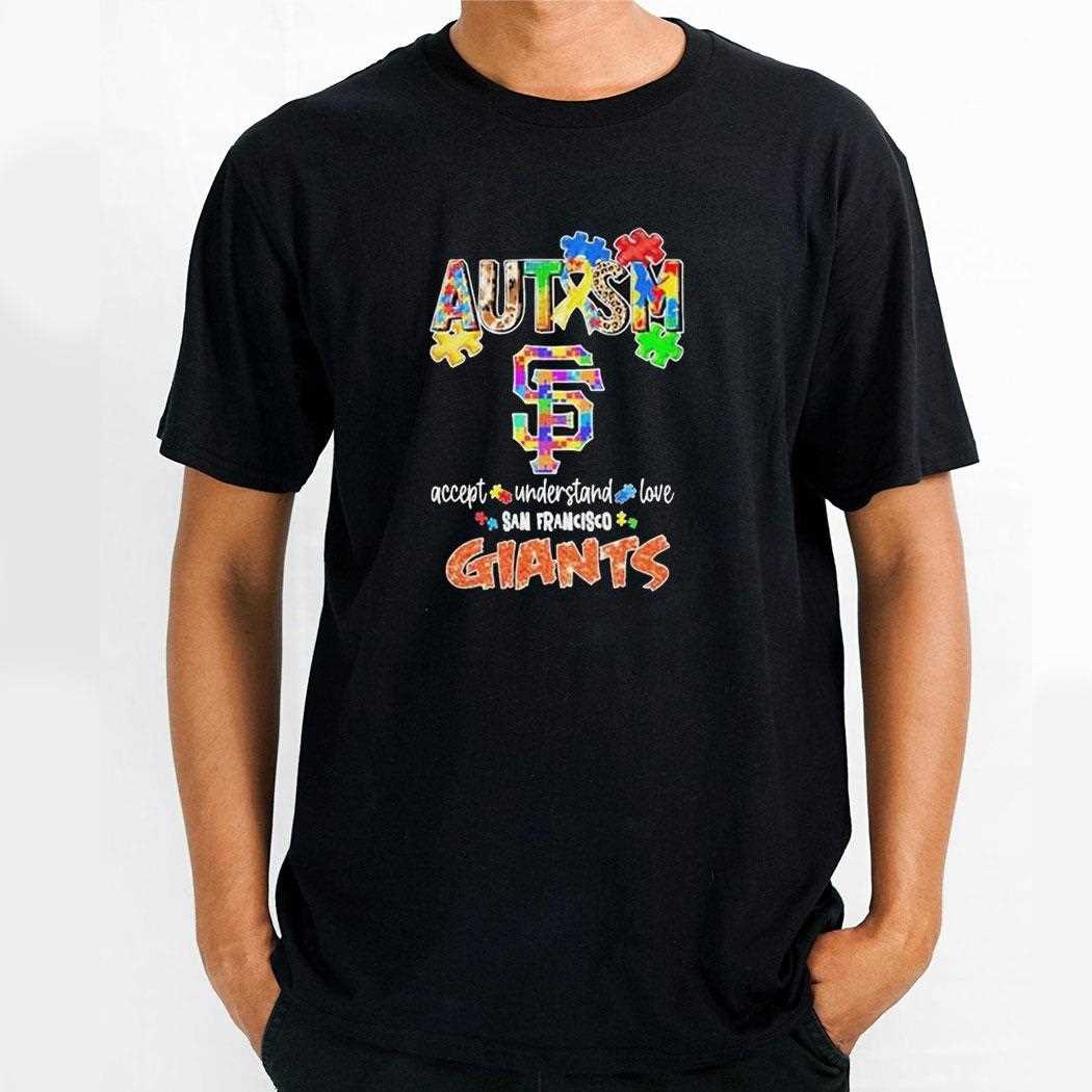 San Francisco Giants Autism Accept Understand Love Shirt