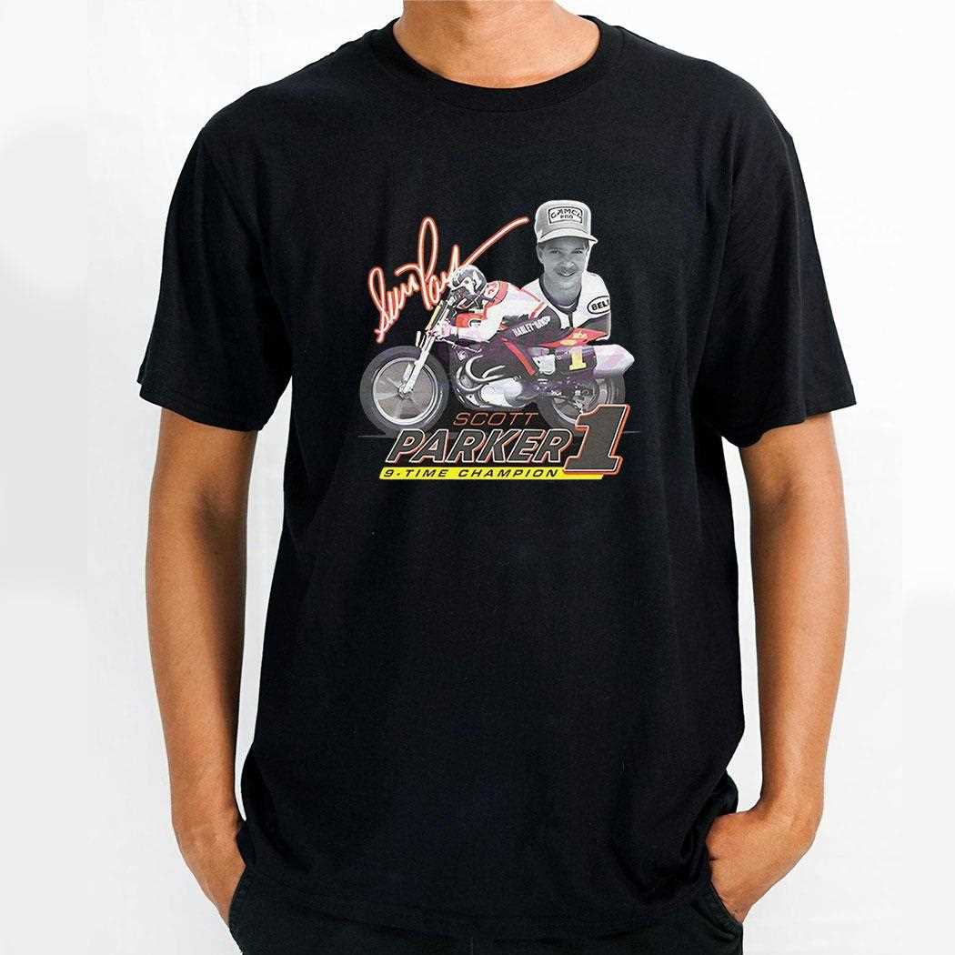 Scott Parker 9 Time Champion American Flat Track Shirt