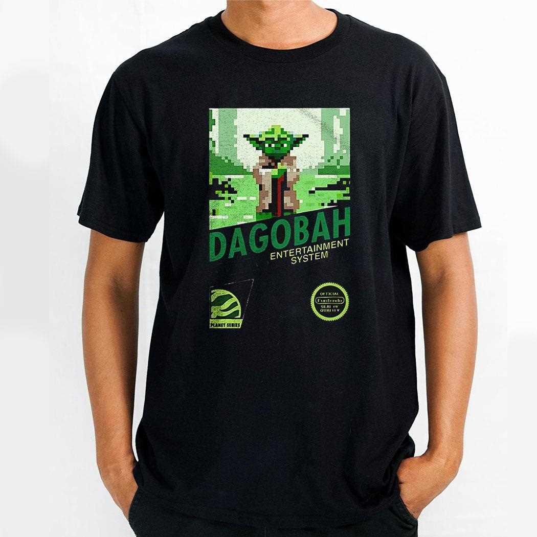 Star Wars The Empire Strikes Back X Super Mario Bros Pixel Art Of Yoda On Dagobah Super Dagobah Shirt