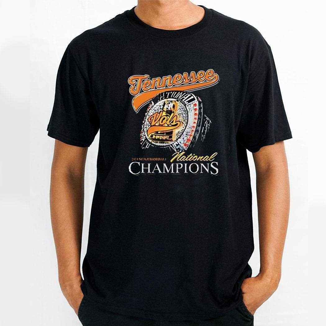 Tennessee Volunteers Baseball National Champions Ring Shirt