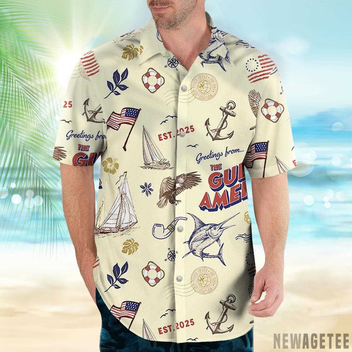The Gulf Of America Hawaiian Shirt Beach Shorts The Gulf Of America Hawaiian Shirt Beach Shorts