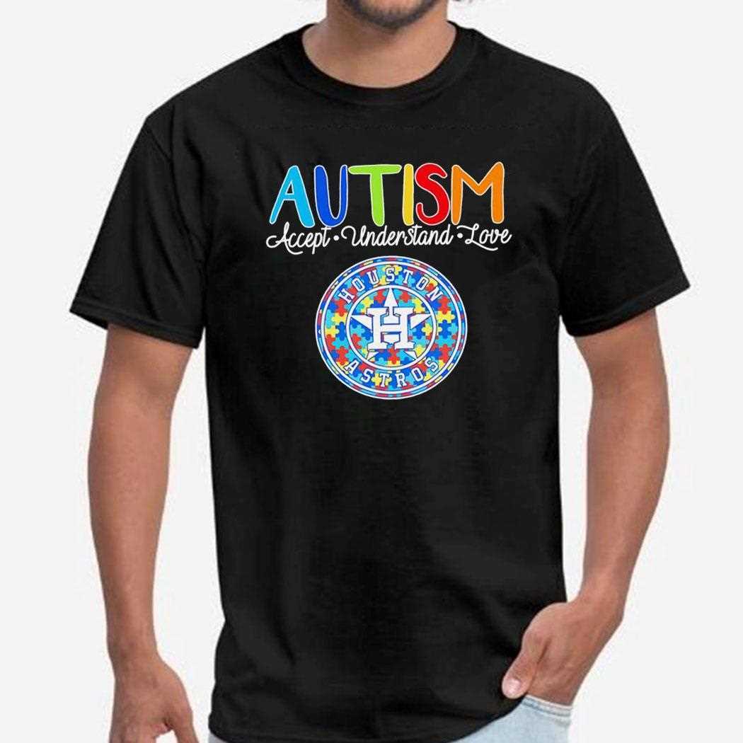 Autism Accept Understand Love Houston Astros Logo Shirt