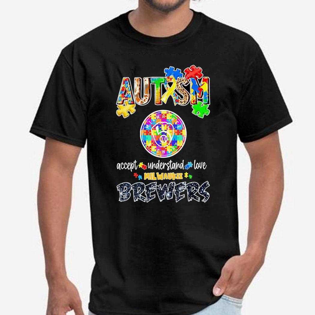 Autism Accept Understand Love Milwaukee Brewers Diamond Shirt