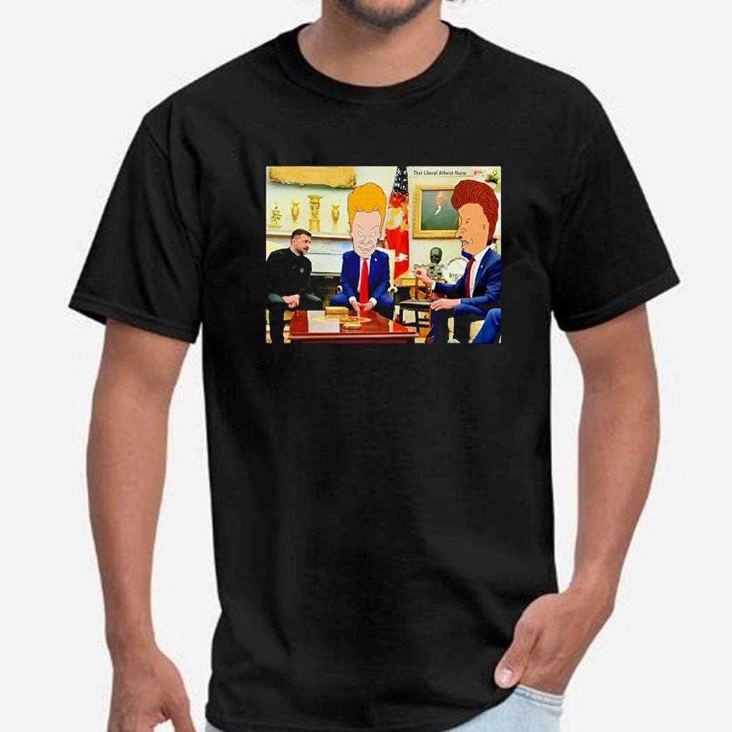 Beavis And Butt Head X Trump Zelensky Debate Shirt Beavis And Butt Head X Trump Zelensky Debate Shirt