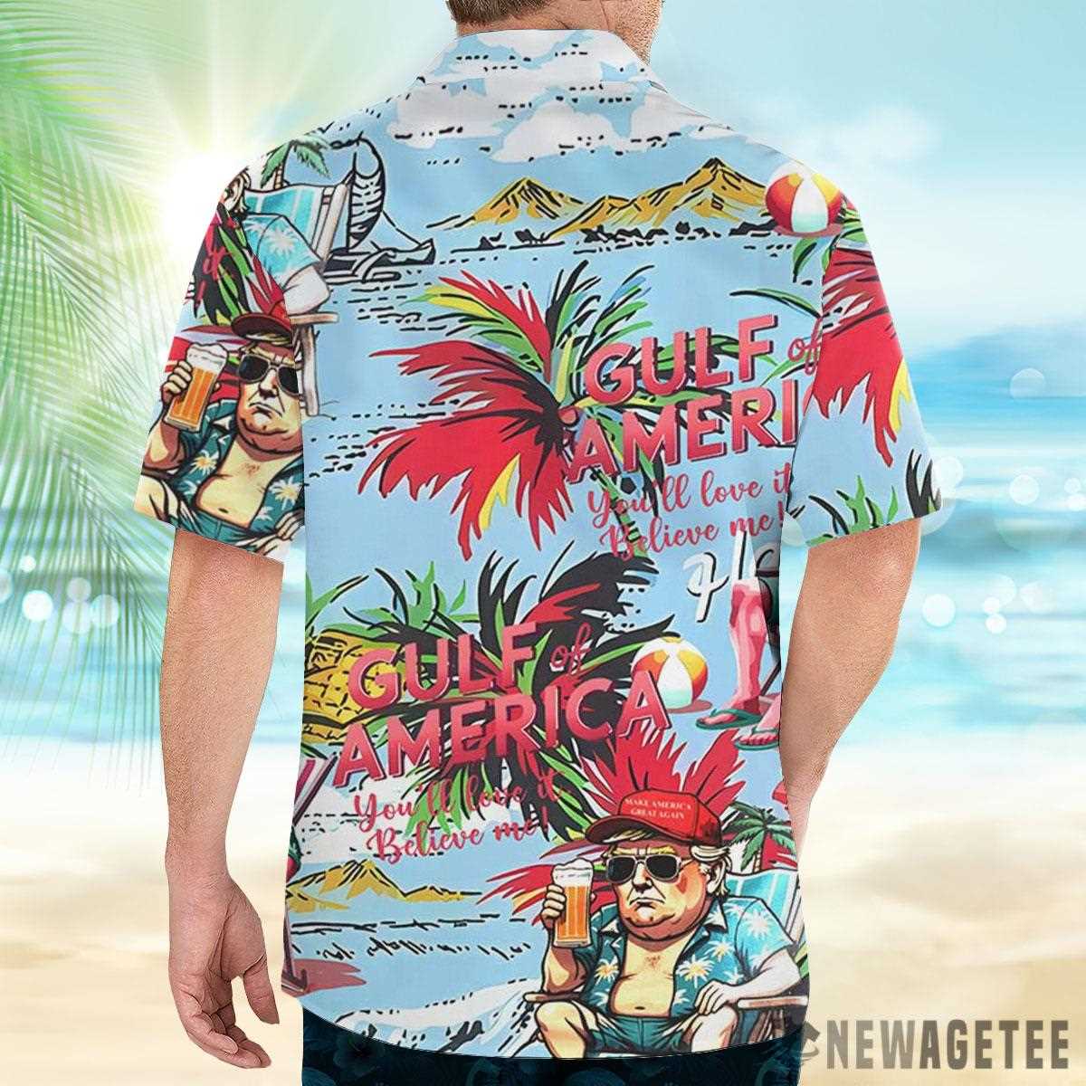 Funny Trump Gulf Of America You’ll Love It Believe Me Hawaiian Shirt Beach Shorts