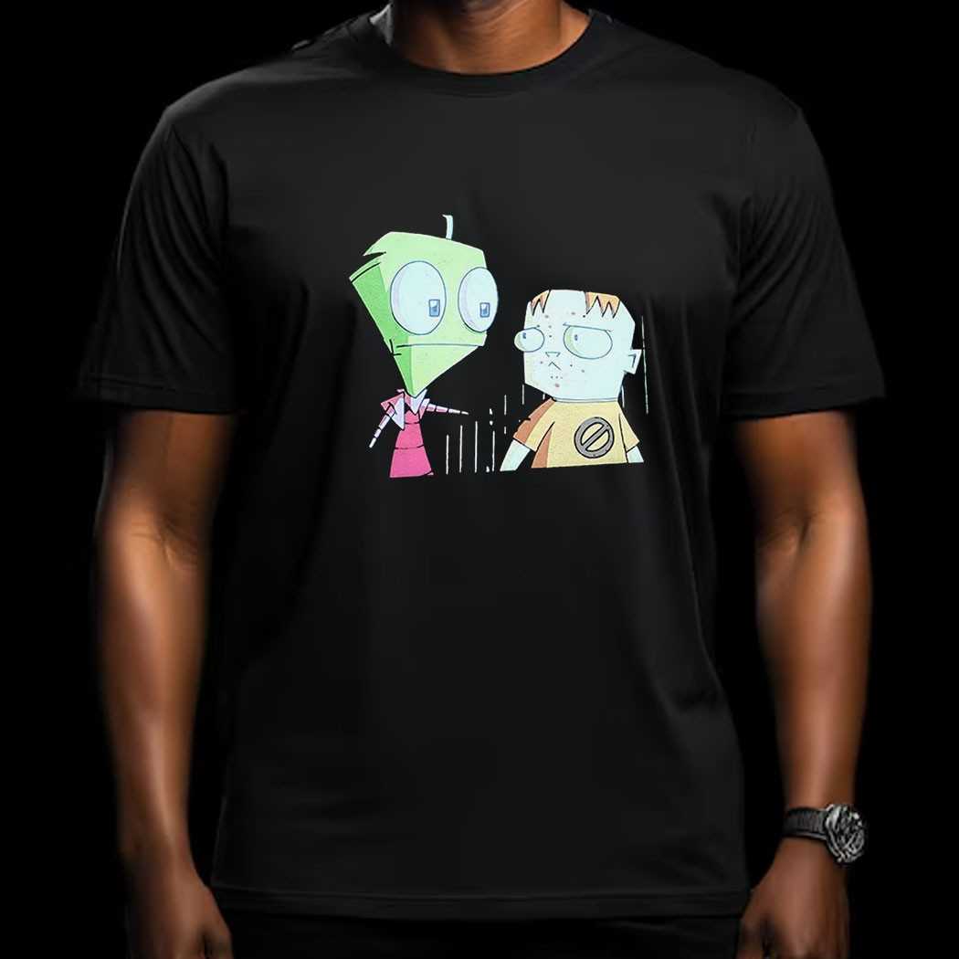 Invader Zim And Zootch Cartoon Scene Shirt