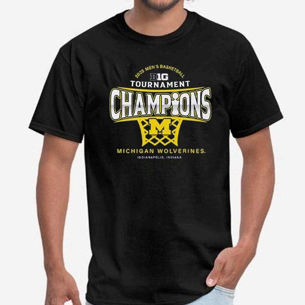 Michigan Wolverines 2025 Big Ten Tournament Champions Shirt