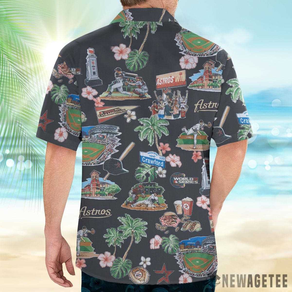 Mlb Houston Astros Scenic Performance Hawaiian Shirt