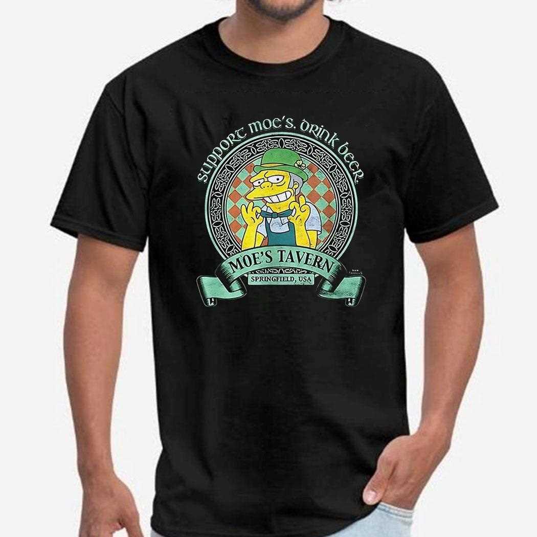 Moe Szyslak Support Moes Drink Beer Moes Tavern Shirt