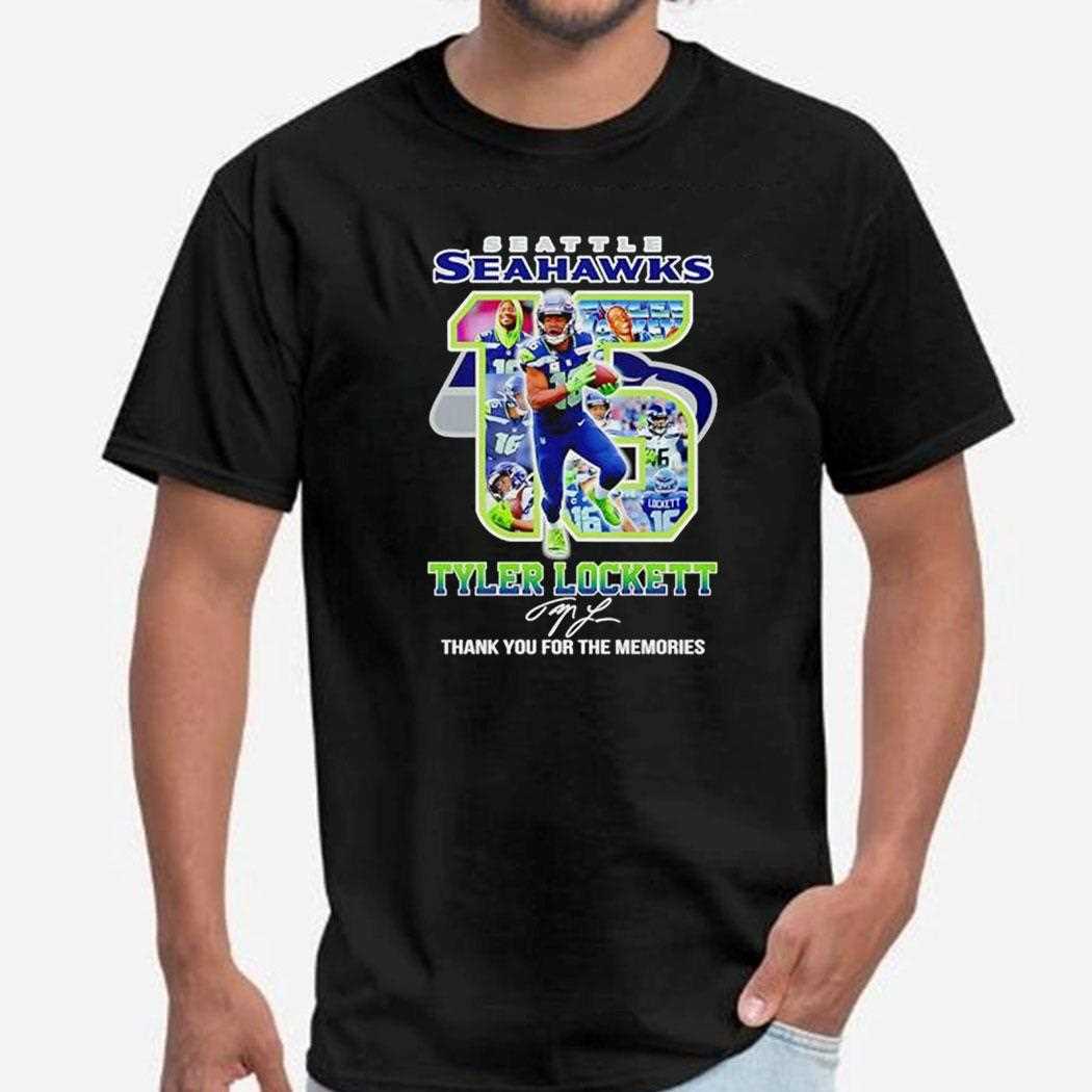 Seattle Seahawks Tyler Lockett 15 Thank You For The Memories Signature Shirt