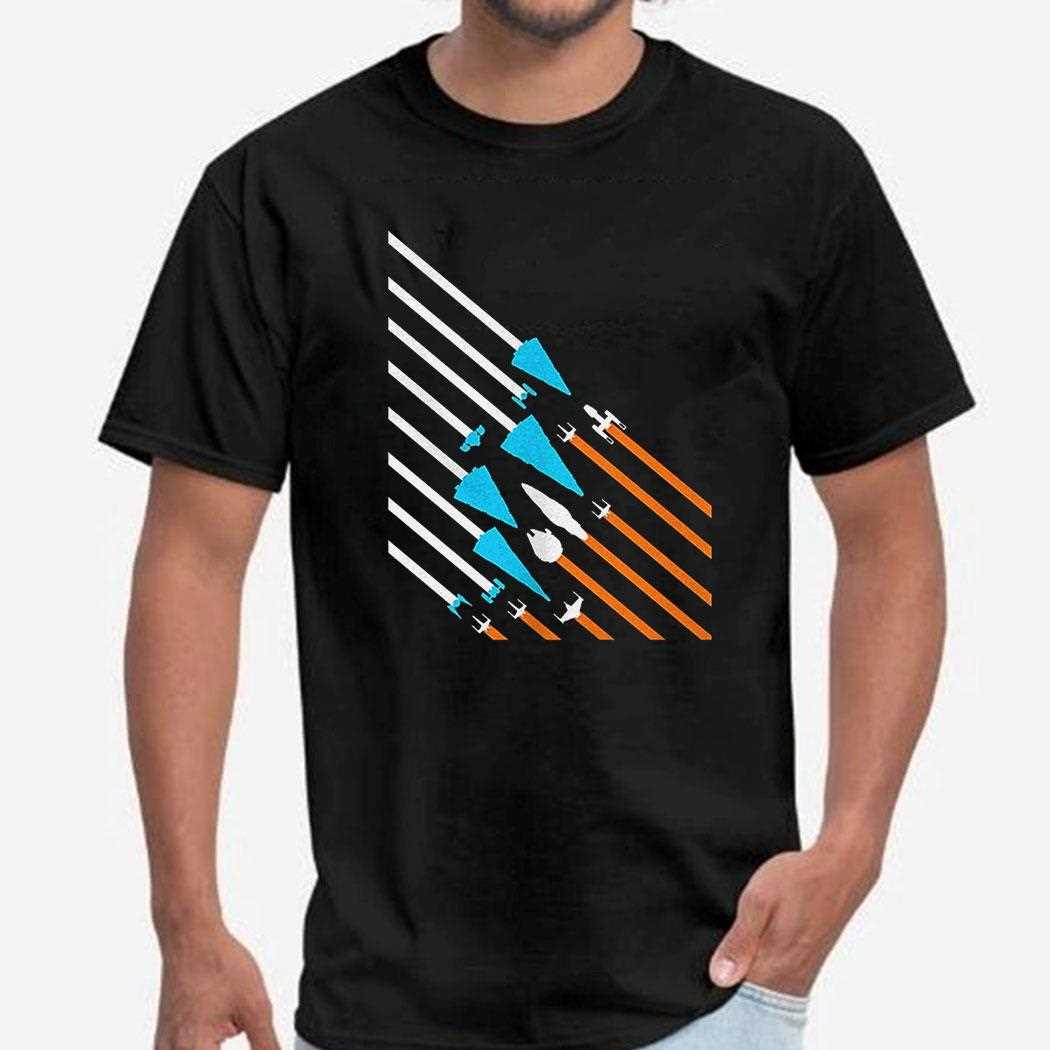 Spacecraft The Star Wars Films Starship Stripes Shirt