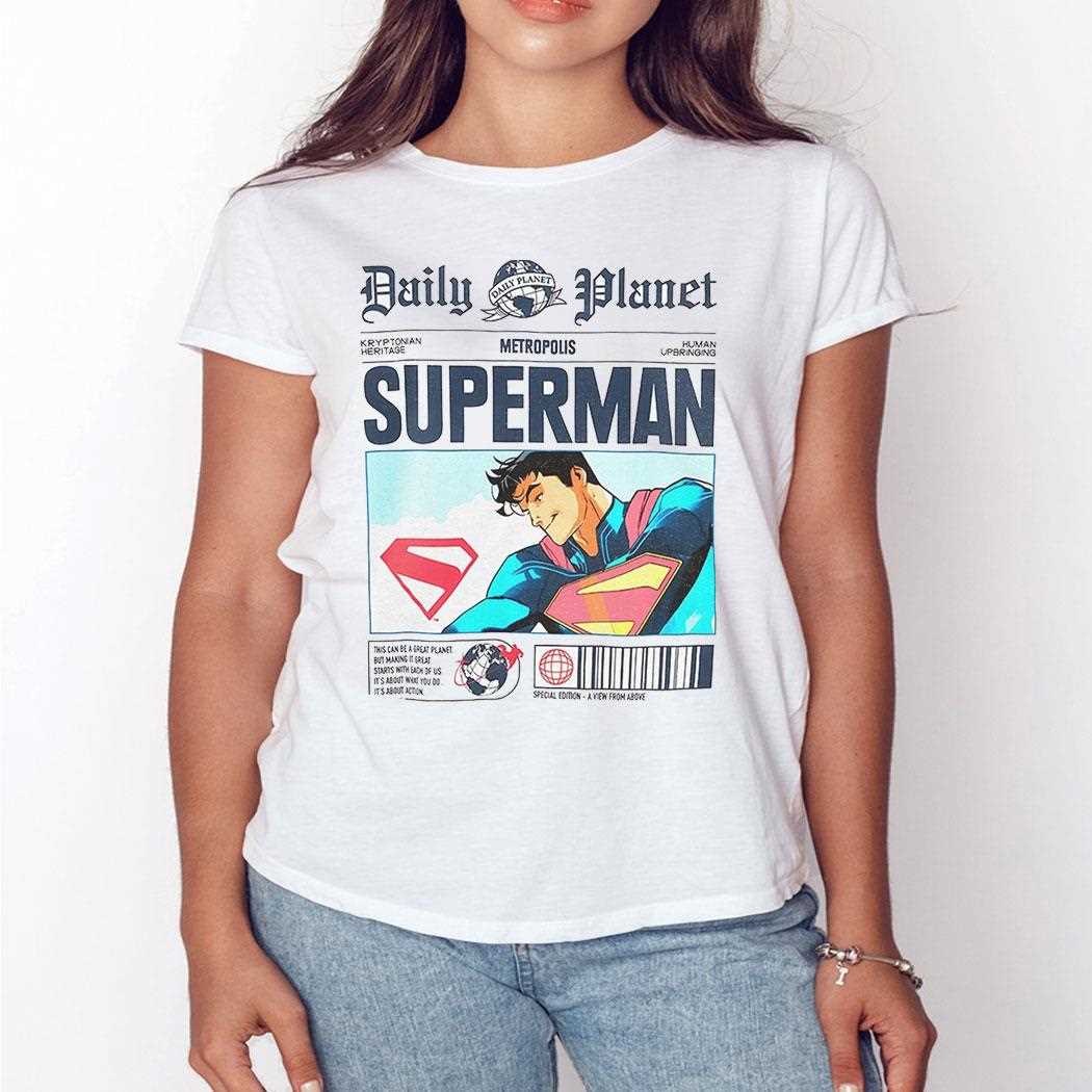Daily Planet Superman Vintage Comic Newspaper Shirt Daily Planet Superman Vintage Comic Newspaper Shirt