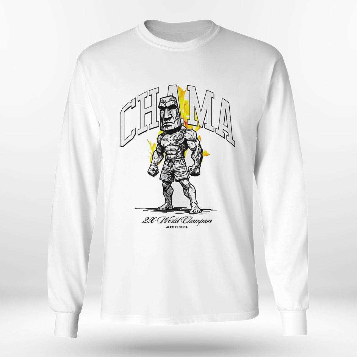 Alex Pereira 2x World Champion Ufc Chama Stone Shirt Alex Pereira 2x World Champion Ufc Chama Stone Shirt