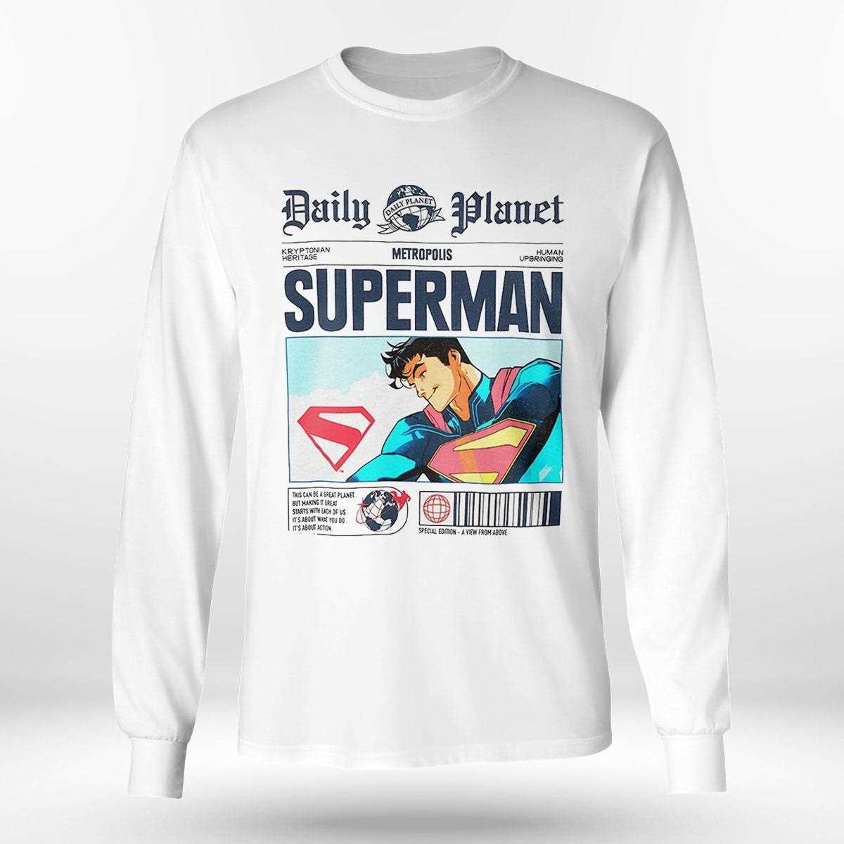 Daily Planet Superman Vintage Comic Newspaper Shirt Daily Planet Superman Vintage Comic Newspaper Shirt