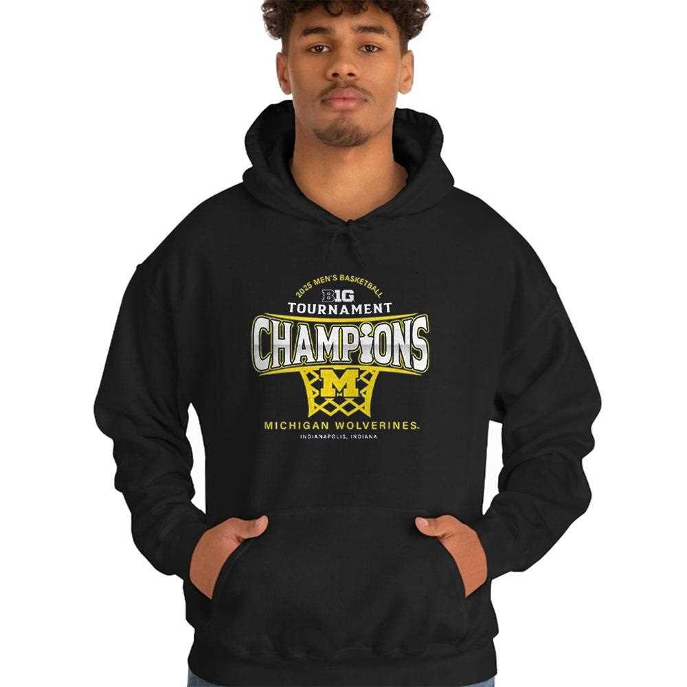 Michigan Wolverines 2025 Big Ten Tournament Champions Shirt Michigan Wolverines 2025 Big Ten Tournament Champions Shirt