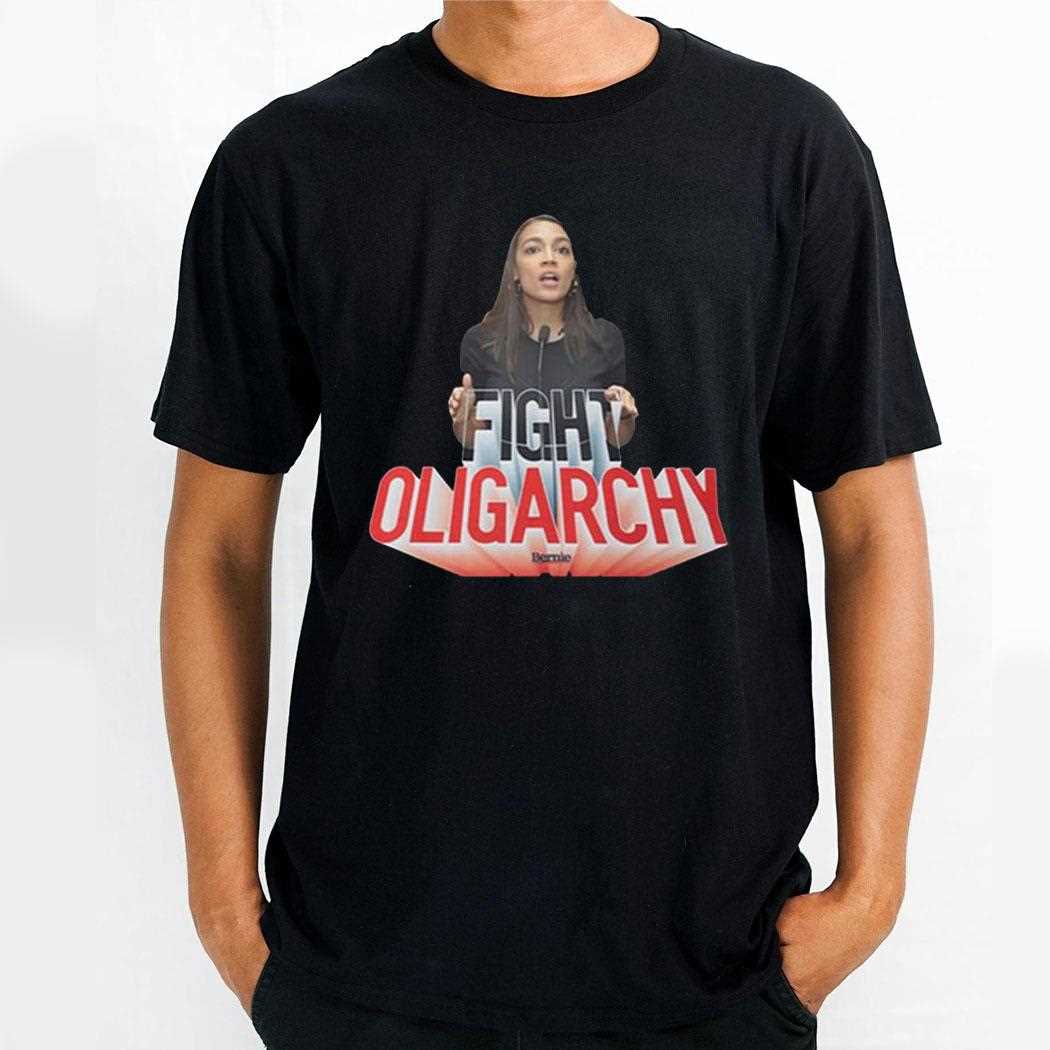 Aoc See Through Fight Oligarchy Shirt
