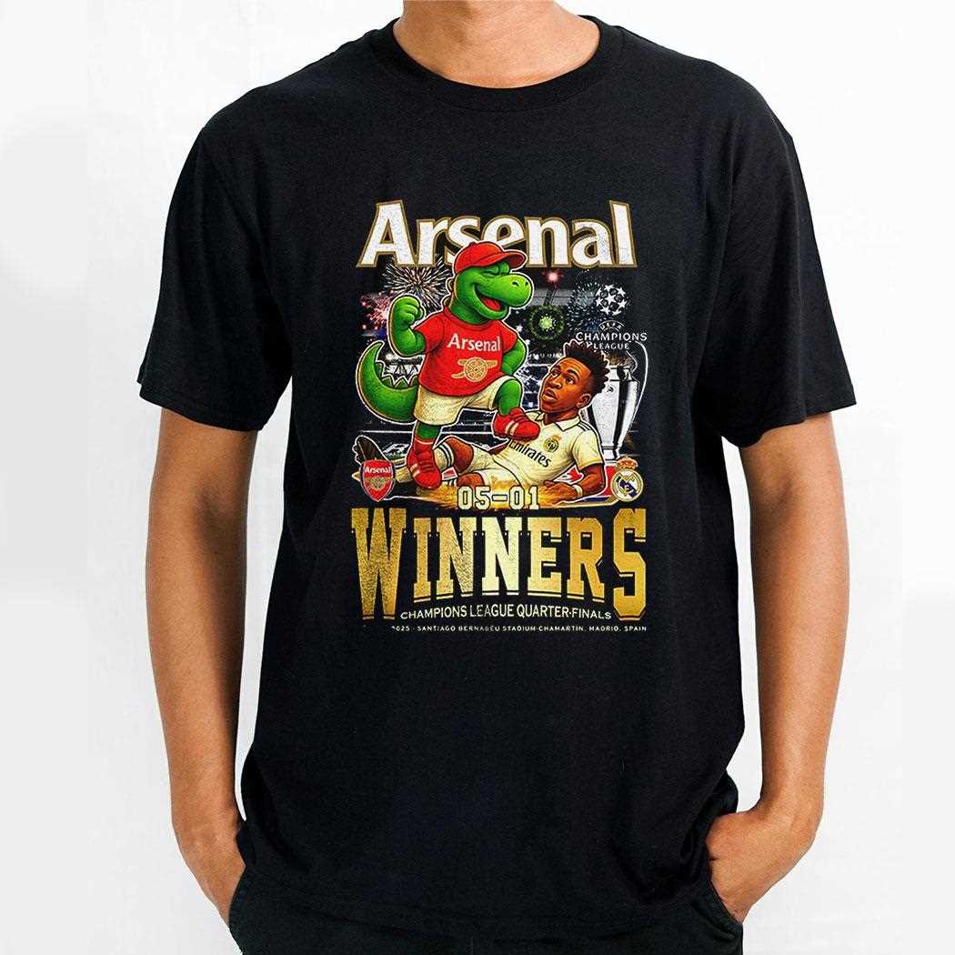 Arsenal Winner Champions League Quarter Finals 2025 Shirt