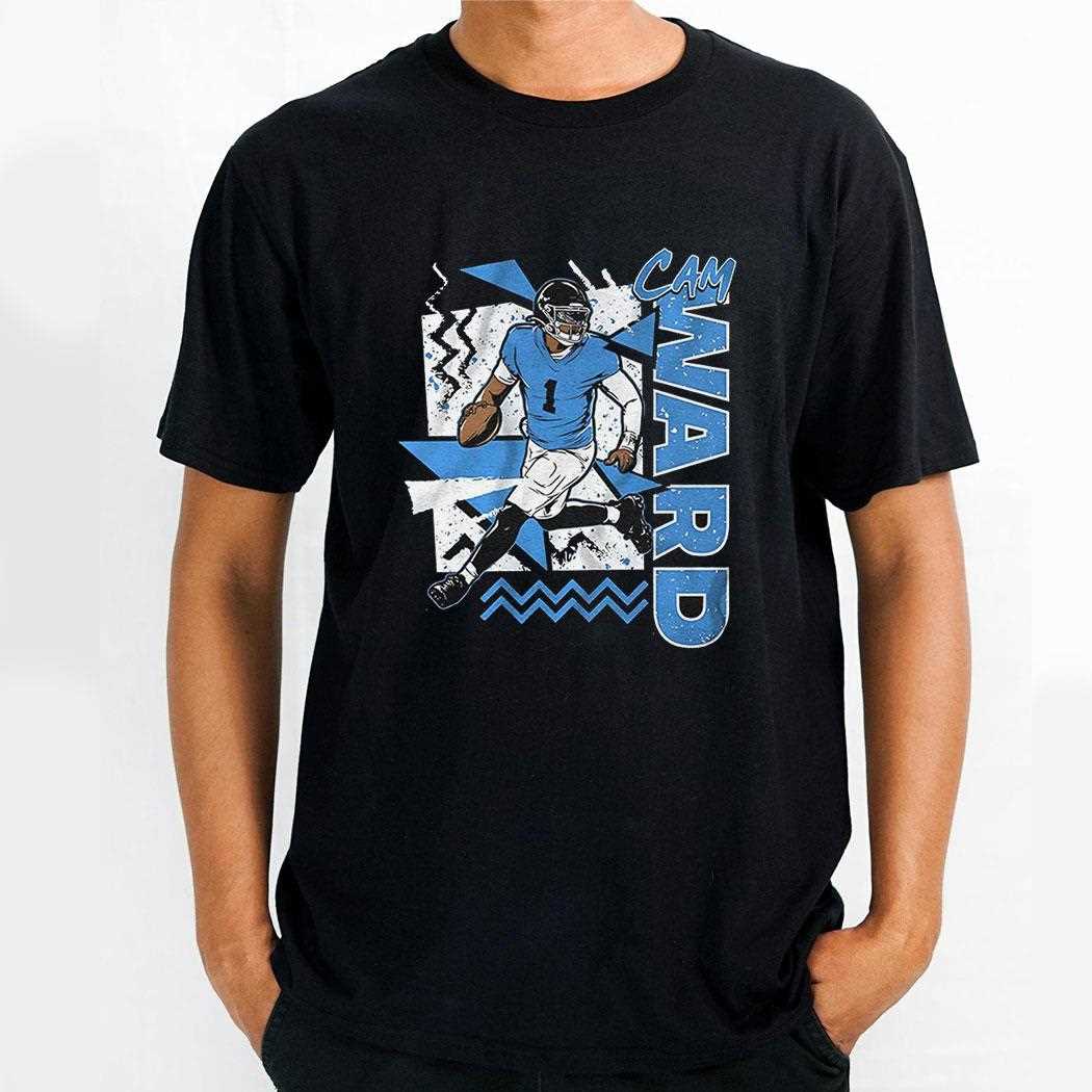 Cam Ward Miami Hurricanes Football Player 90s Style Graphic Shirt